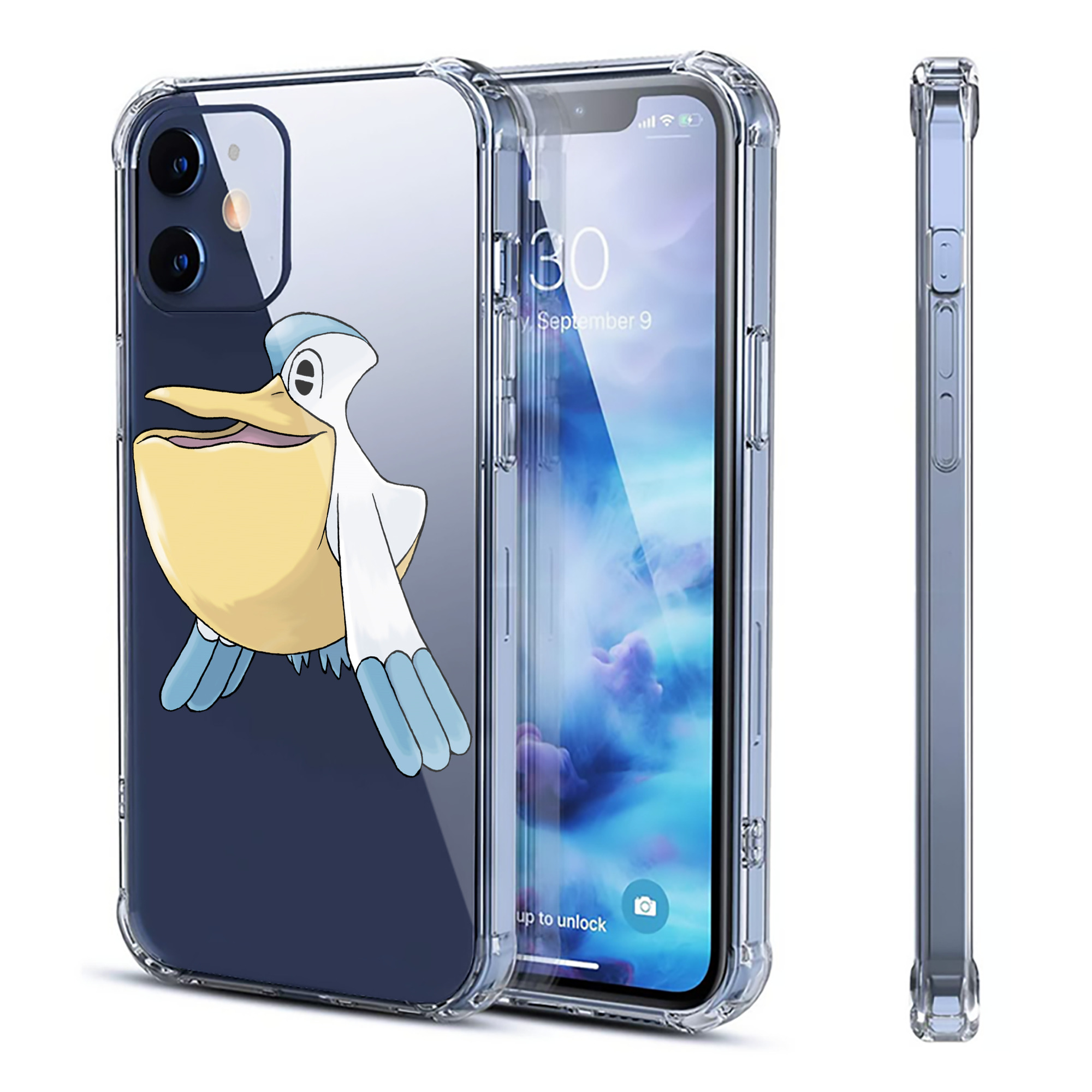 （画像用） ポケットモンスター Pokémon 【iPhone 12シリーズ対応】透明スマホケース（クリアソフトケース）